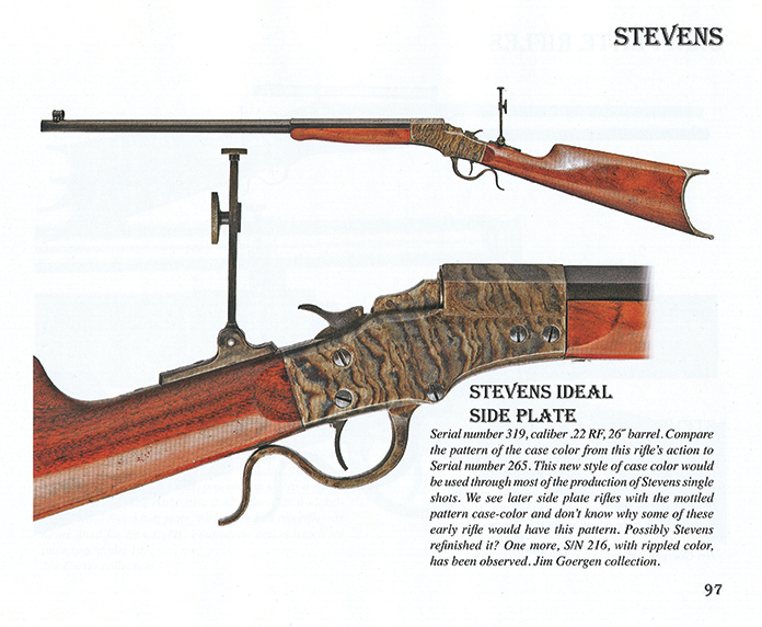 An example of one of the Stevens Side Plate rifle.
